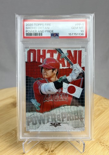 2020 Topps Fire #PP-1 Shohei Ohtani PSA 10 Power and Pride Angels Dodgers