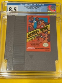 Donkey Kong Classics (CGC 8.5, Authentic, 1988) Nintendo NES not WATA PSA VGA
