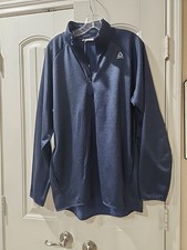 Reebok Men's Navy Blue Zip Up Sweater. New Without Tags Size Large.
