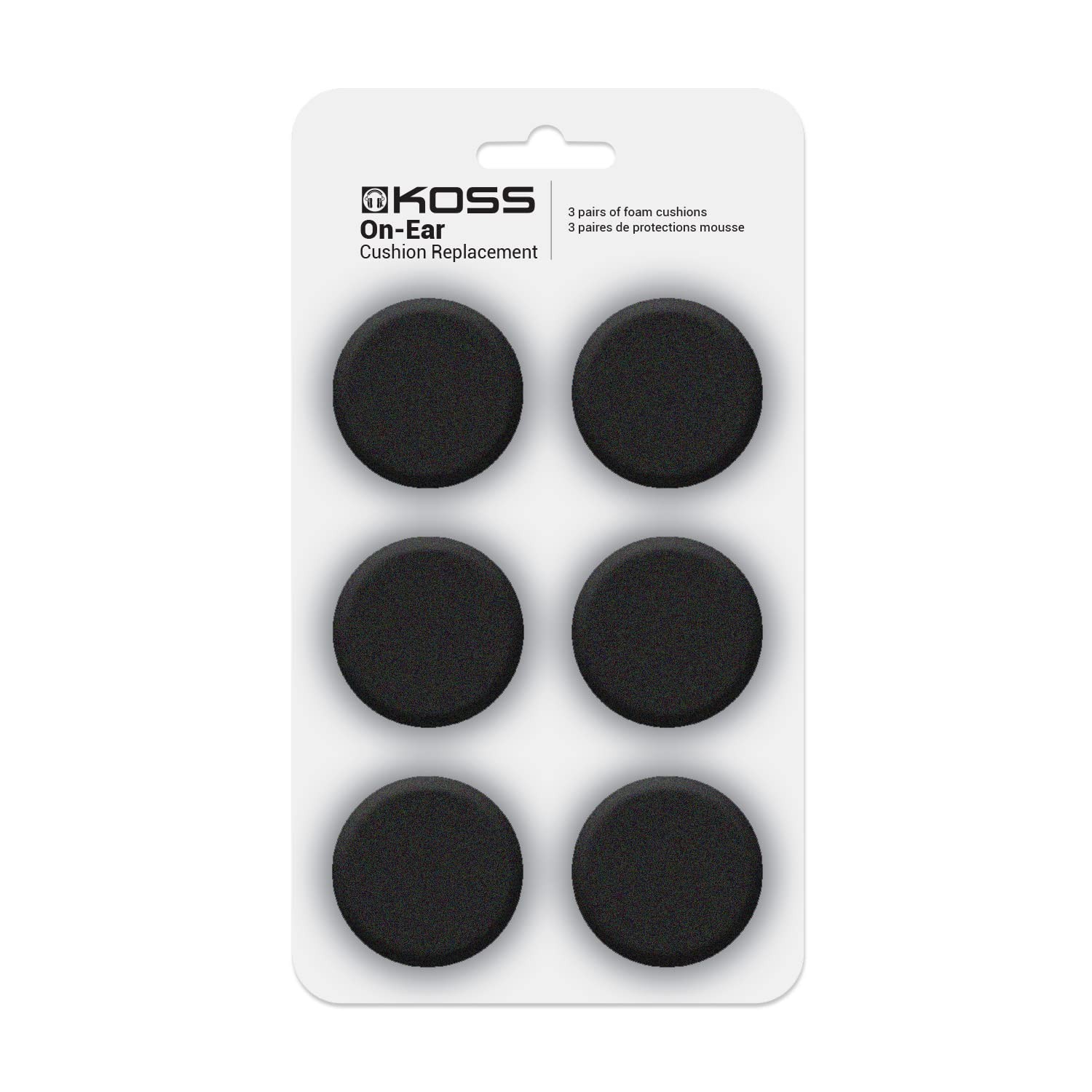 Koss Portable Replacement Cushions,Black Black 