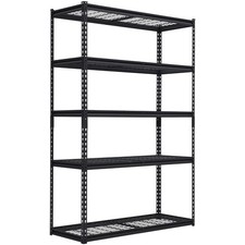 48x18x72inch Garage Shelving 5 Tier Metal Adjustable Storage Shelves 2500lbs