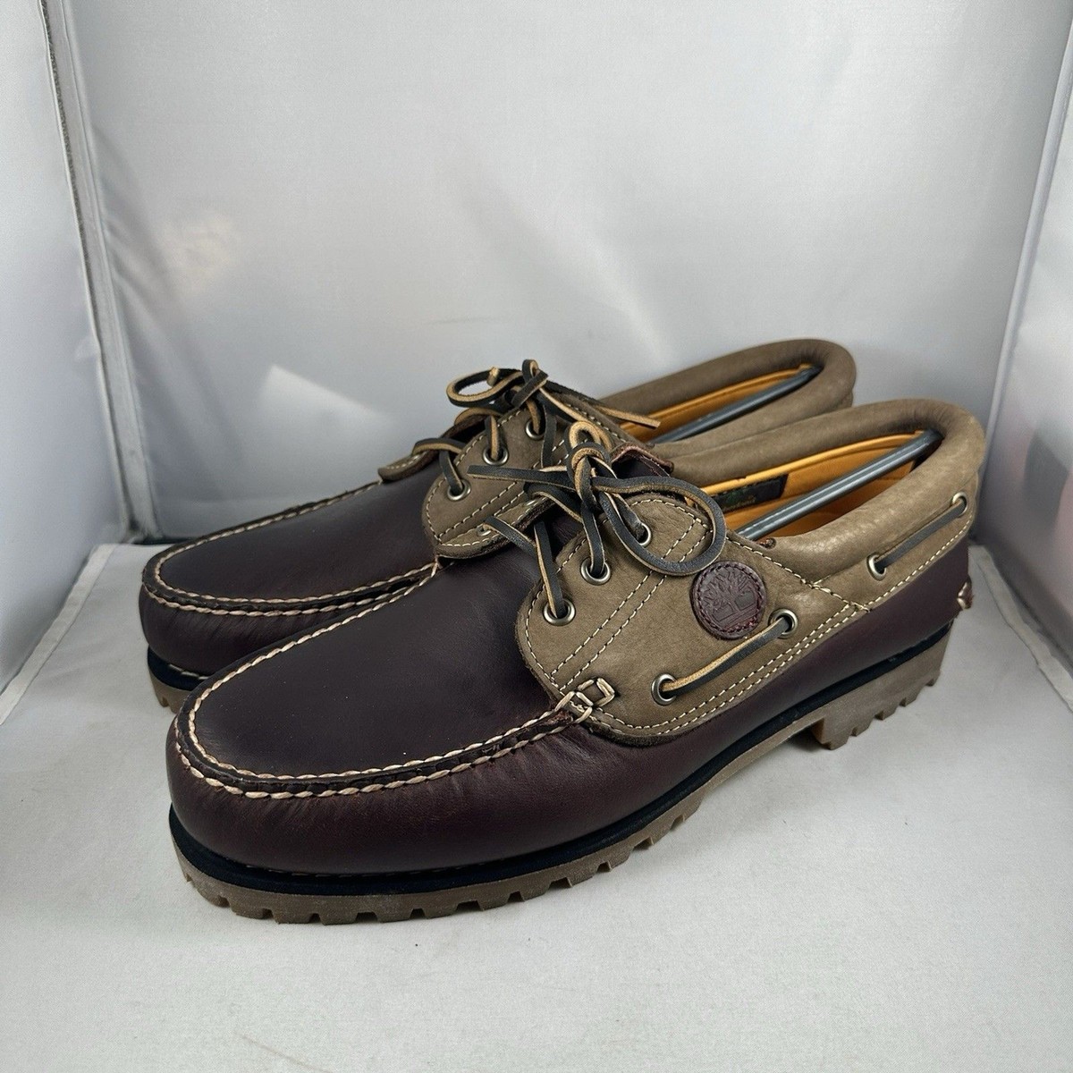 NEW Timberland Icon 3-Eye Classic Lug Shoes Men's 9 Burgundy Full