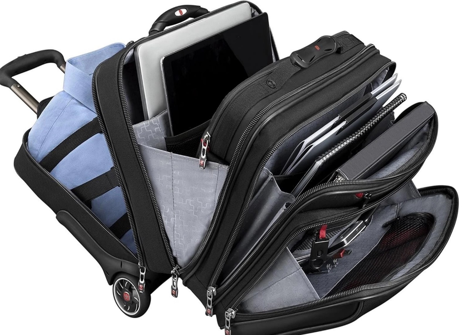 Swiss Gear "Wenger PATRIOT" Black Wheeled Laptop Case - Fits