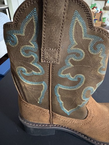 Stivali da lavoro Ariat punta acciaio cowboy western 10015406 uomo US 8 marrone blu - Foto 18 di 21