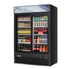 53" Wide Two Section Sliding Glass Door Merchandiser Cooler