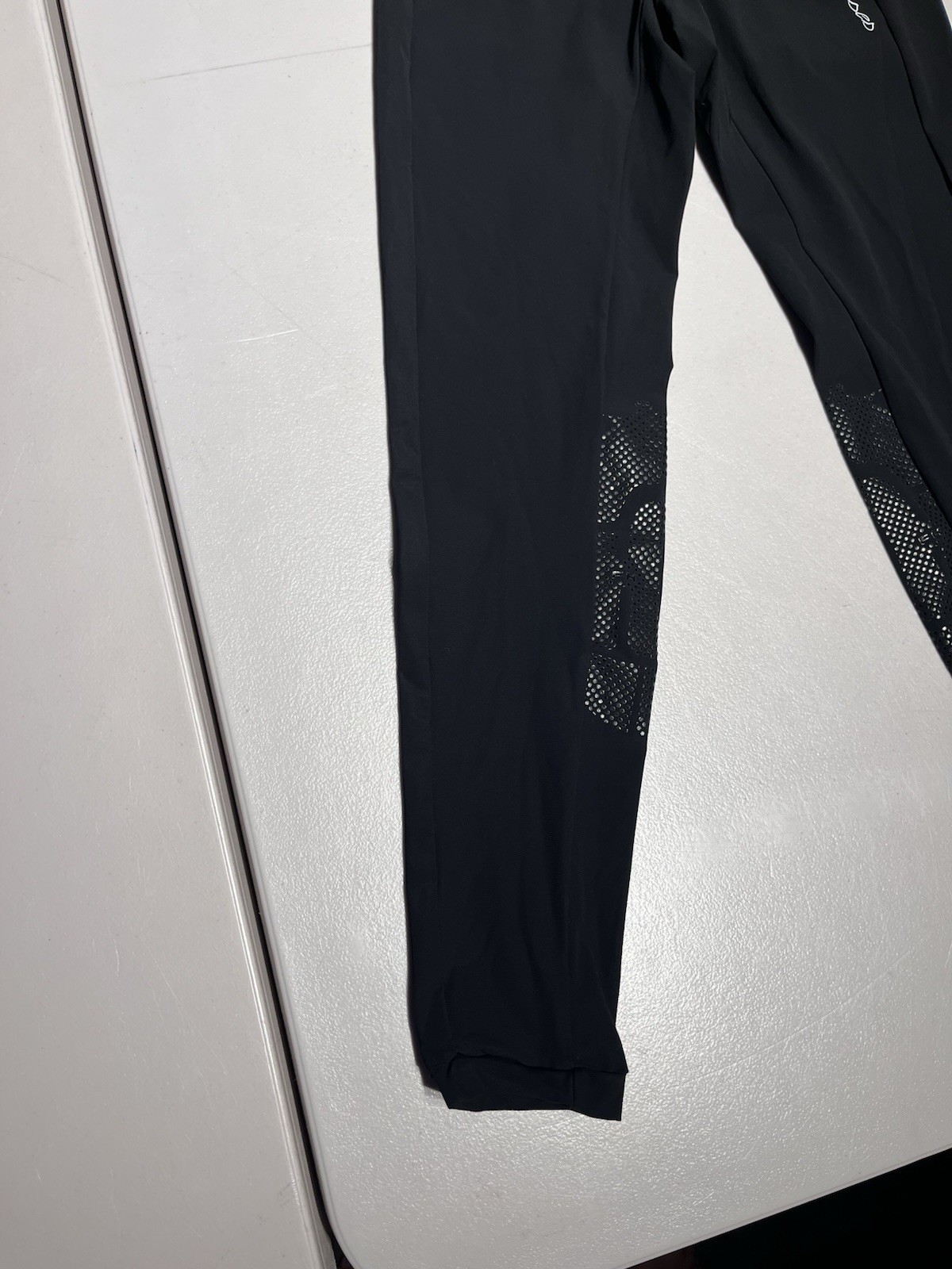 For Horses Breeches Womens Small Black Equestrian Tights Pants Nylon Italy 23x26