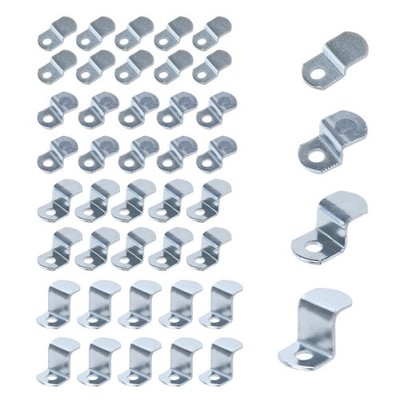 T Tulead Offset Canvas Clips Iron Z Shape Picture Framing Mirror Silver
