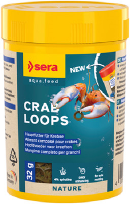 Sera Crab Loops - Krebsfutter / Hauptfutter für Krebse 100ml