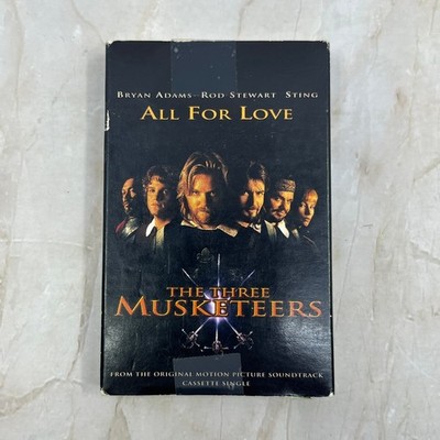 Bryan Adams Rod Stewart Sting - All For Love Single - Cassette Tape TH9-T1