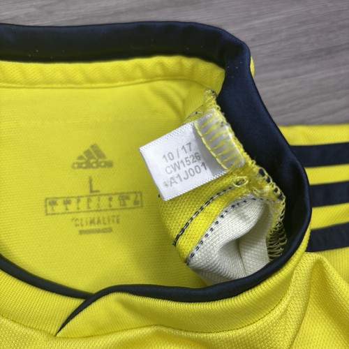 Adidas Kolumbien Fußball Trikot Herren Large gelb Futbol Climalite 2018/19 Kit " - Bild 4 von 6