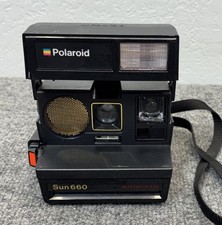 Polaroid Camera Sun 660 Autofocus Instant Camera w/ Strap UNTESTED