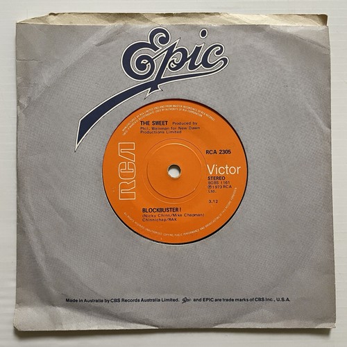 The Sweet Blockbuster / Need A Lot Of Lovin’ Vinyl Record 7” 45RPM RCA 2305 1973 - Picture 9 of 24