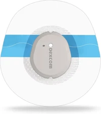 Dexcom G7 Adhesive Patches Waterproof, 55 Pack Premium with Hole, Blue