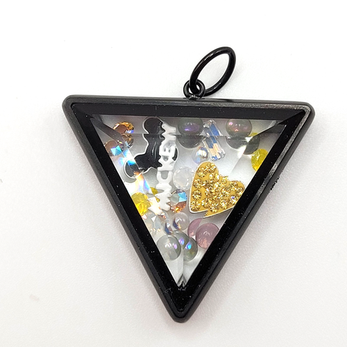 Mickey Disney Floating Charms Origami Owl Triangle Beveled Living Locket Pendant - Picture 8 of 21