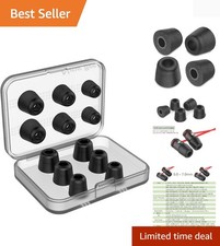 Ultra-Comfortable Memory Foam Earbud Tips - 12PCS with Noise Isolation Feature