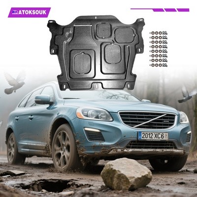 Engine Splash Shield For Volvo XC60 2010-2017 Heavy Skid Plate W/Service Hole