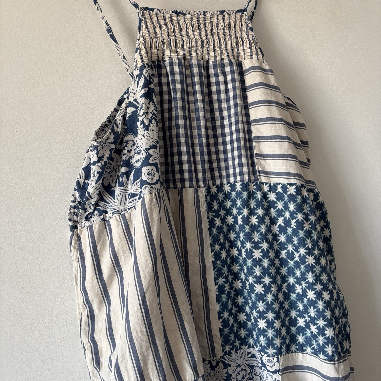 Universal Thread Womens Blue Patchwork Smocked Ma… - image 7