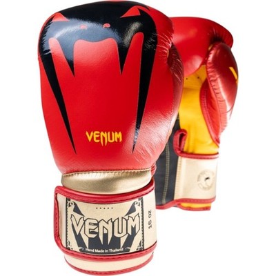 Limited Edition 12oz Venum Giant 3.0 Nappa Leather Red/Yellow/Gold