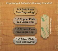 1x3 Custom Engraved Plaque  Personalized Art Tag Sign Plate Keepsake Memory of
