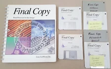 Final Copy v1.2 ©1991 SoftWood, Inc. Word Processor for Commodore Amiga