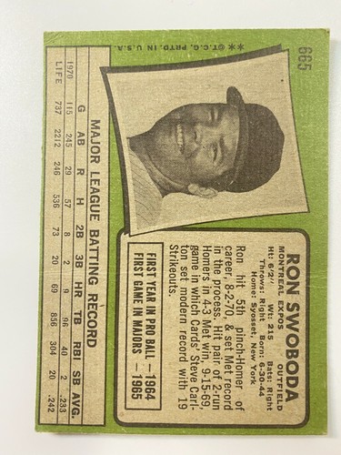 1971 Topps High Numbers Complete Your Set VG to VG-EX Free Shipping - Picture 290 of 367