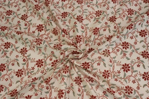 Hand Printed Bedsheet, Block Print Bedsheet With 2 Pillow Covers Flower Print - Picture 3 of 8