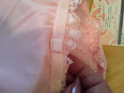 Women's size M/L Lot of 2 Pink,Black NWT Lace Bandeau Bra Removable Pads TR279 - Picture 7 of 10