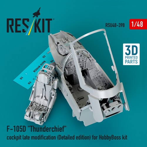 F-105D "Thunderchief" Cockpit Late Modification (for HobbyBoss) 1:48 RSU48-0398 - Picture 2 of 2