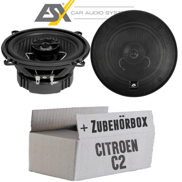 ESX Lautsprecher FüR Citroen C2 Boxen 13Cm Koax Auto Einbausatz - Einbauset PKW-image