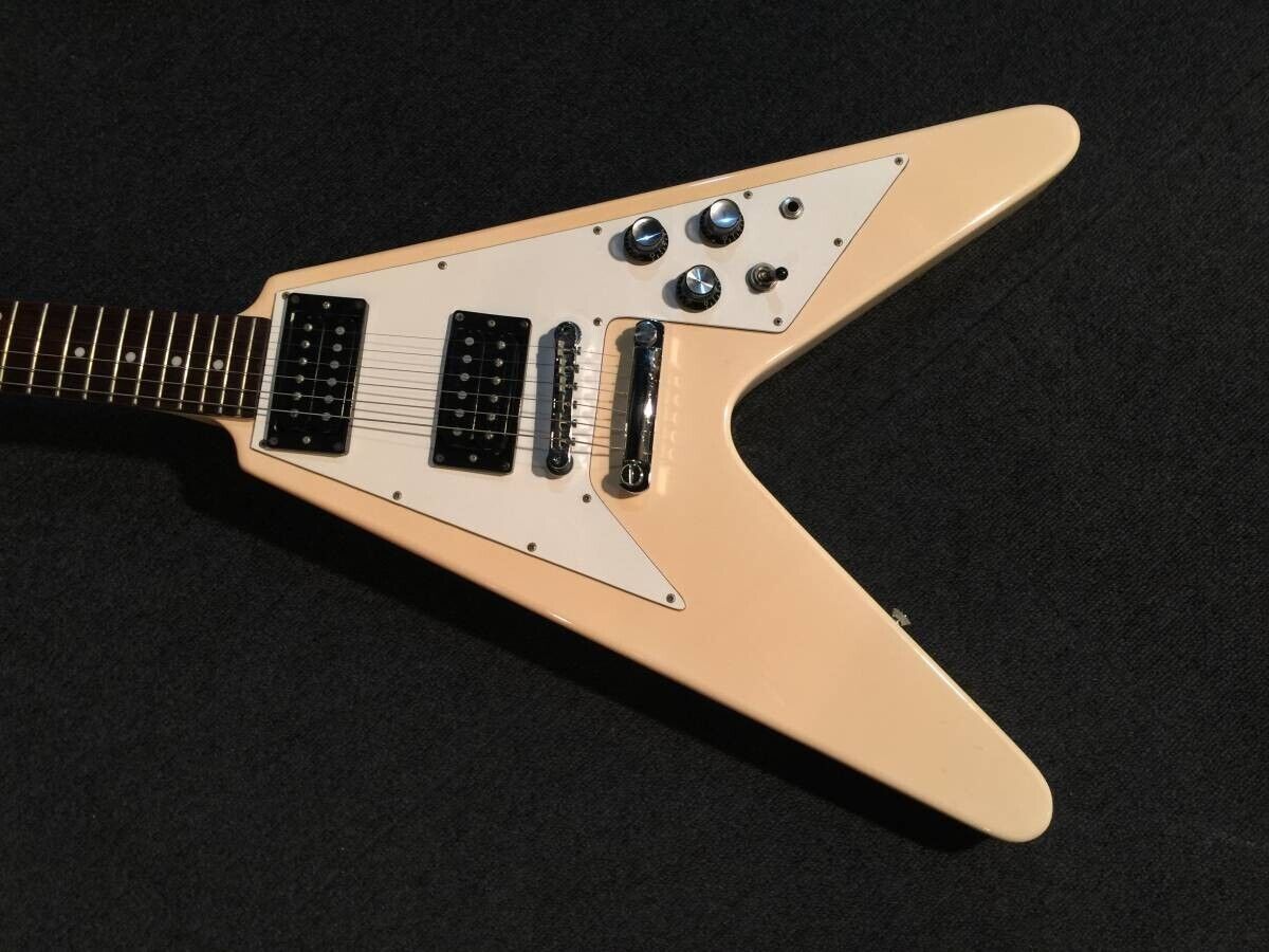 CLEAN* 2000s Epiphone JAPAN FV-70 White MIJ Flying V 3.7kg CLEAN* 2000s Epiphone JAPAN FV-70 White MIJ Flying V 3.7kg