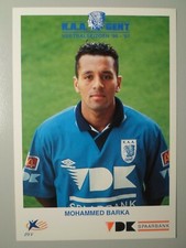 Mohamed Barka Autogrammkarte KAA Gent Saison 1996/97