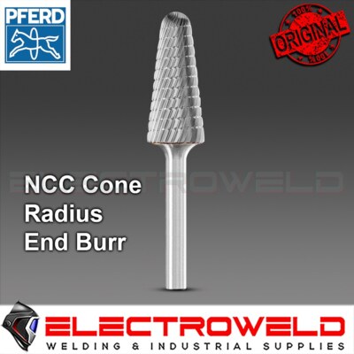 PFERD 16mm x 35mm MX NCC Cone Radius End Burr Kel Drill Tungsten Carbide SL-6