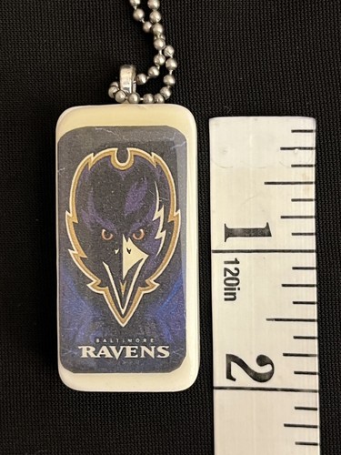 NFL FOOTBALL BALTIMORE RAVENS DOMINOE NECKLACE - Picture 7 of 8