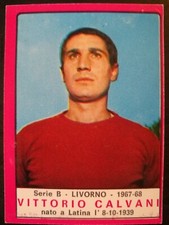 FIGURINE PANINI FOOTBALLERS 1967/68 - VITTORIO CALVANI - REC