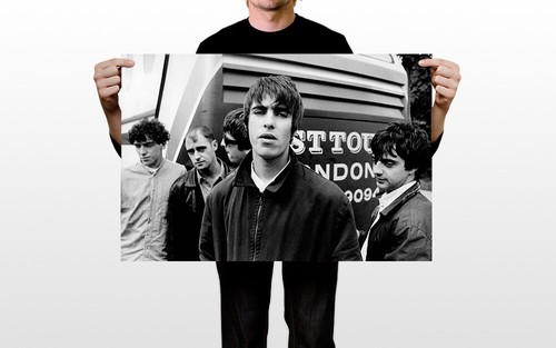 Affiche murale Oasis Rock Band art intérieur chambre extérieur - AFFICHE 20x30 - Photo 2 sur 4