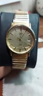 Timex Quartz Gold Tone Mens Vintage 1980s Watch