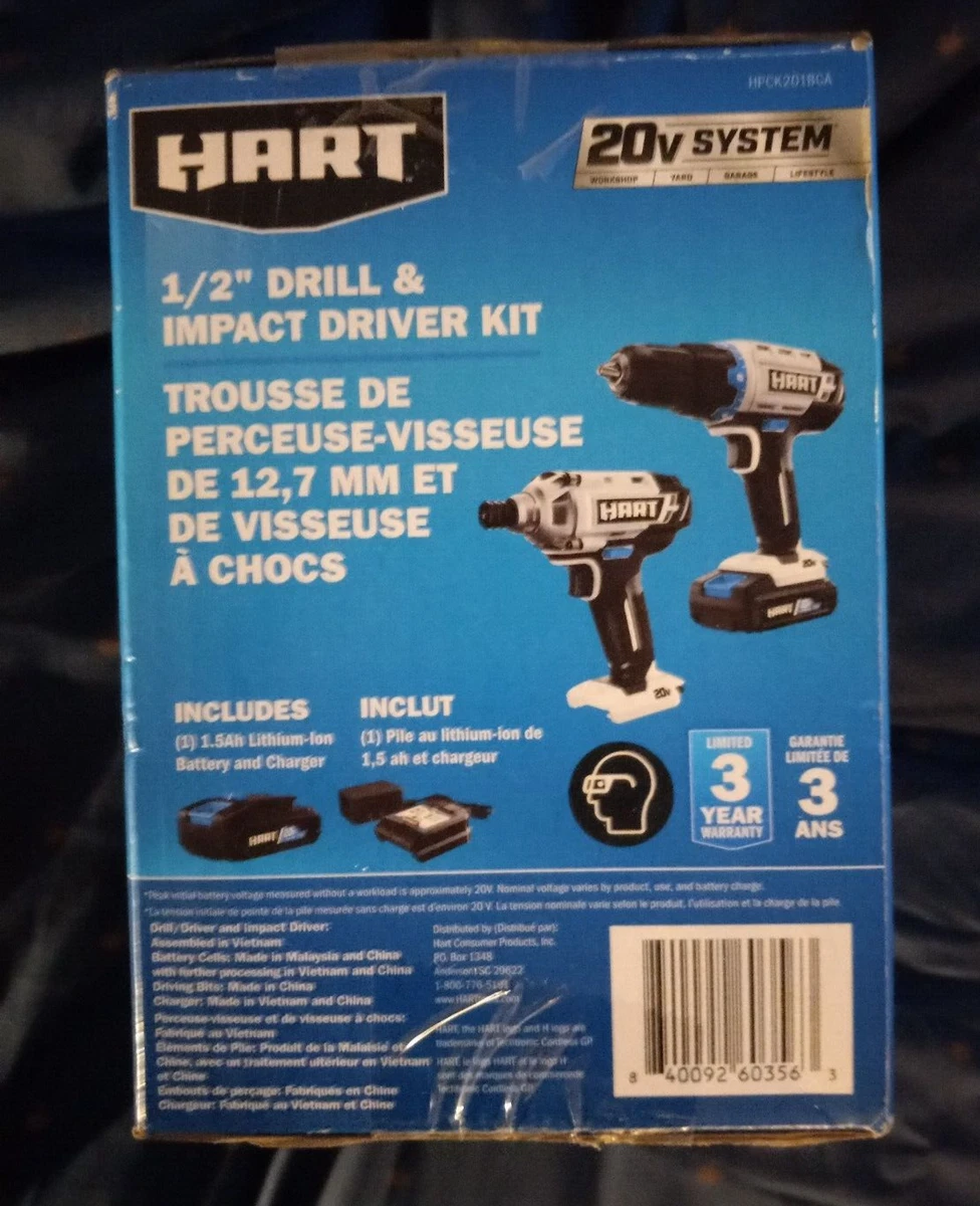 HART 20V 2 Piece 1 2