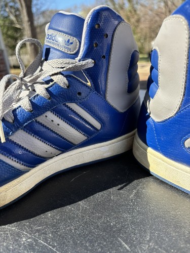 Size 12- Adidas Originals Woodsyde 84 High Top Blue/gray - Picture 8 of 22