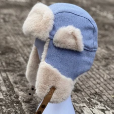 Winter Warm Aviator Russian Trapper Hat Faux Fur Earflap Warm Skiing Cap Unisex