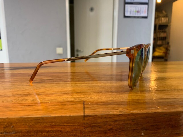 Occhiali da sole Saint Laurent SL 24 911DJ metallo nuovi originali marrone oro unisex