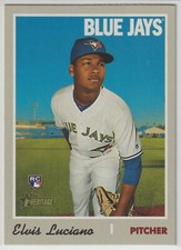 2019 Topps Heritage - ELVIS LUCIANO - RC #576 - Toronto Blue Jays