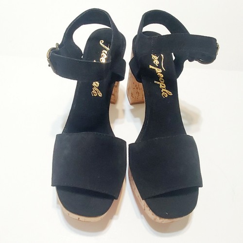 Sandali in sughero Anthropologie Free People Brooke con plateau taglia 39 nuovi boho - Foto 2 di 7