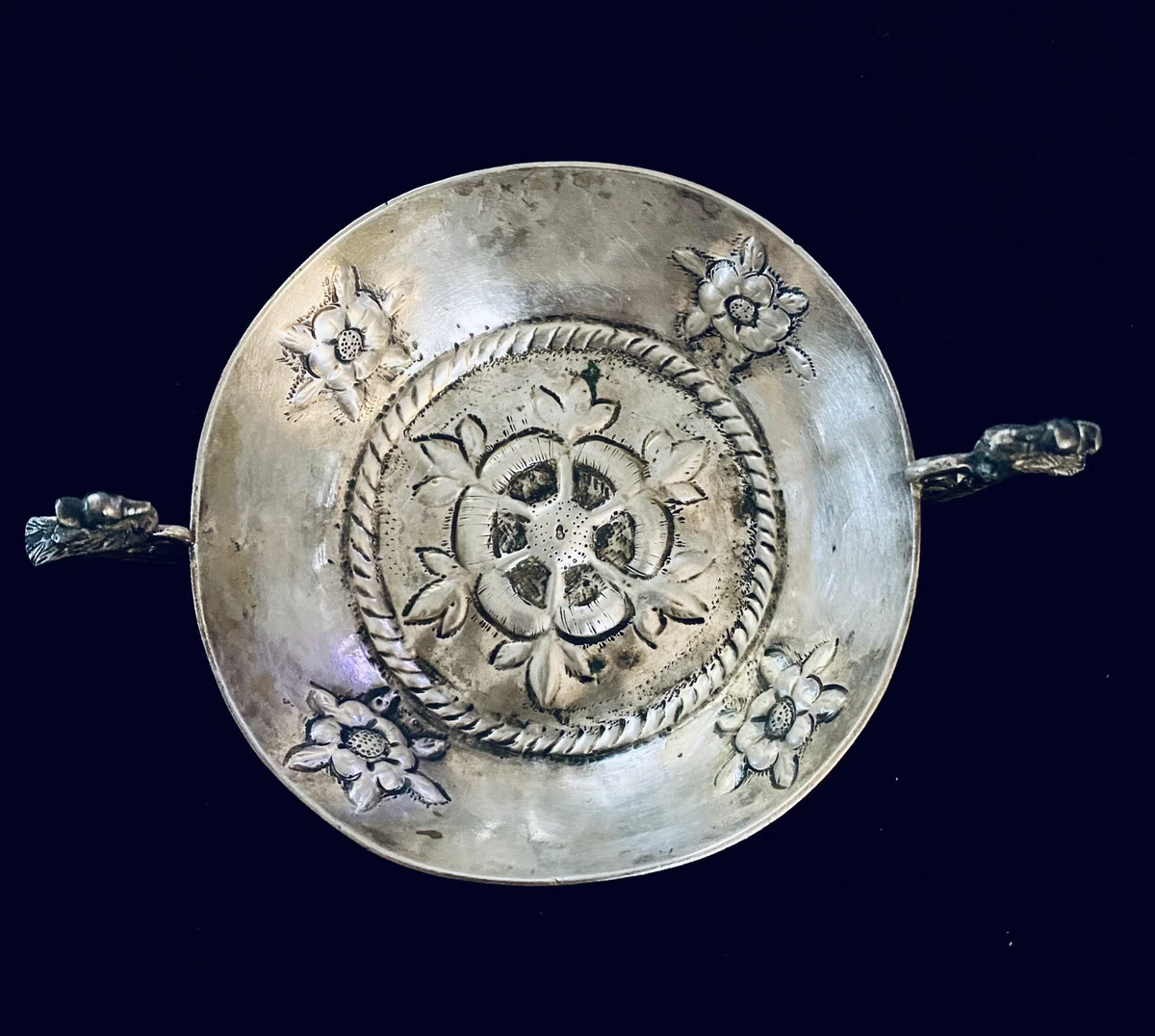 1900年頃 ドイツアンティーク 800シルバー製 2ハンドルボウル 140g 1900-1940 Antique German Silver Bowls for sale | eBay