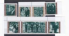 MANAMA -1972-CH DE GAULLE -KENNEDY-7 timbres neufs  dentelés ++