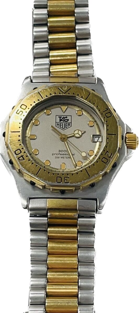 Tag Heuer 3000 Professional 934.213 Quartz GoldxSilver Watch Tag Heuer 3000 Professional 934.213 Quartz GoldxSilver Watch