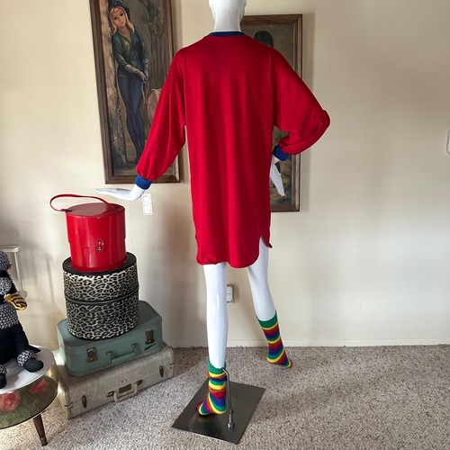 Vintage 90s Pajama Party Teddy Bear Sleep Shirt & Rainbow Socks PJS Nightgown OS - Picture 6 of 9