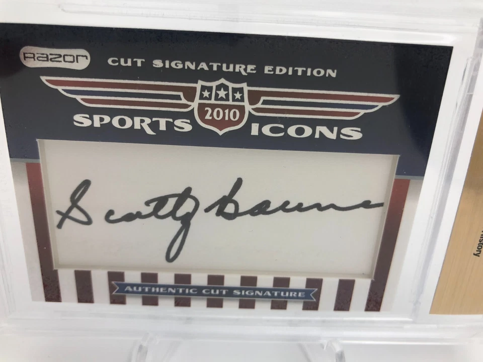 Coach SCOTTY BOWMAN CUT AUTO 2010 Razor Sports RARE/5 Card NHL RED WINGS HOF *** - Image 4 of 4