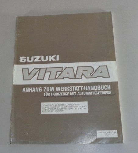 Manual de Taller Suplemento Suzuki Vitara Con Automática Stand 05/1989