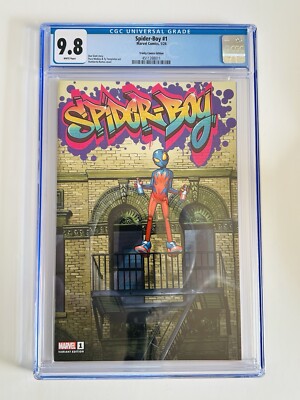 SPIDER-BOY #1 TRINITY COMICS HUMBERTO RAMOS GRAFFITI VARIANT CGC 9.8 #835/999