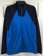 Nike Pro Training Jacket Mens Large Blue Navy Therma-FIT Full-Zip Long Sleeve